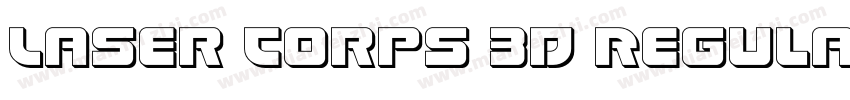 Laser Corps 3D Regular字体转换